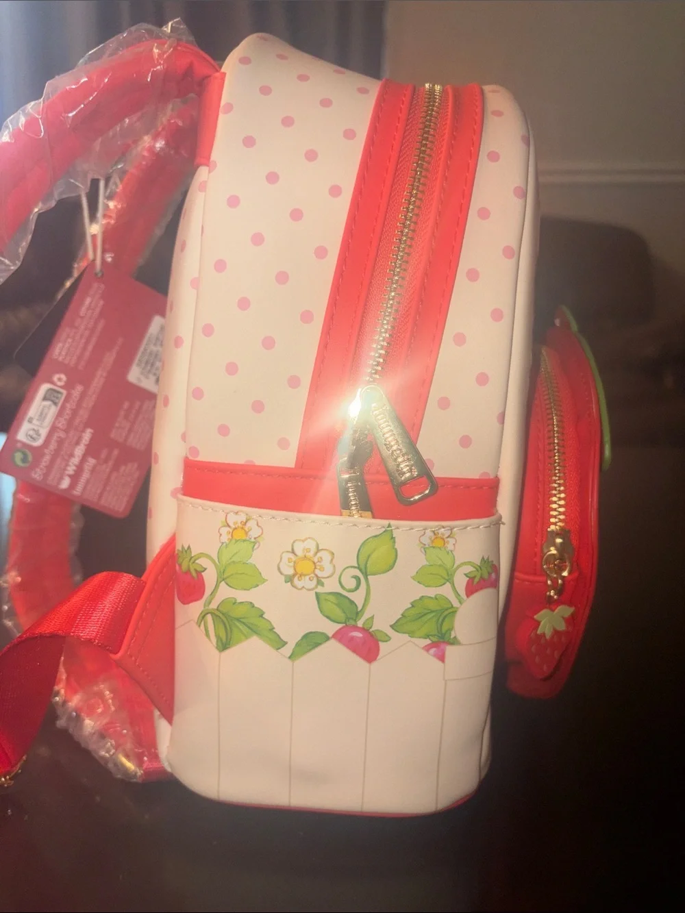 Loungefly Strawberry Shortcake Kids Mini Backpack - Red, Green & Pink